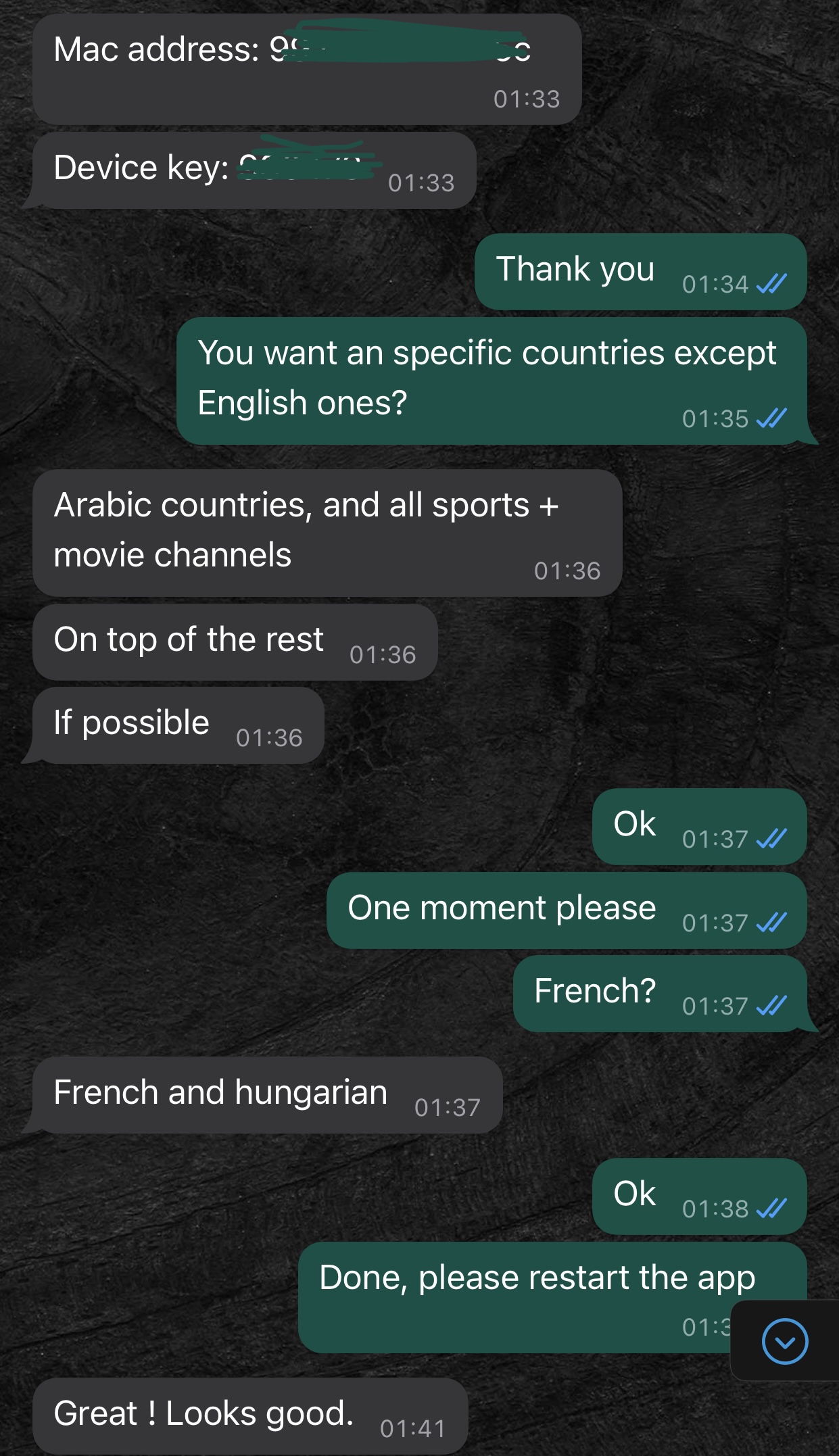 Customer testimonials for Full-IPTV - Best IPTV USA and Canada service with WhatsApp reviews